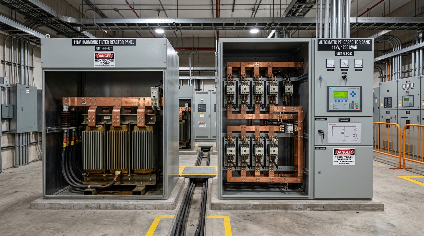Steel Furnace Harmonics & PFI Substation Setup