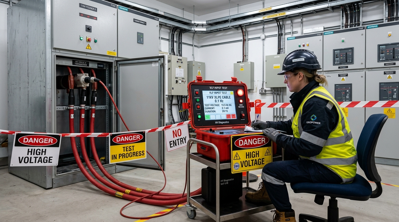 AC vs DC vs VLF 0.1Hz Hipot Testing: 11kV/33kV Cable Guide — TransfoLine