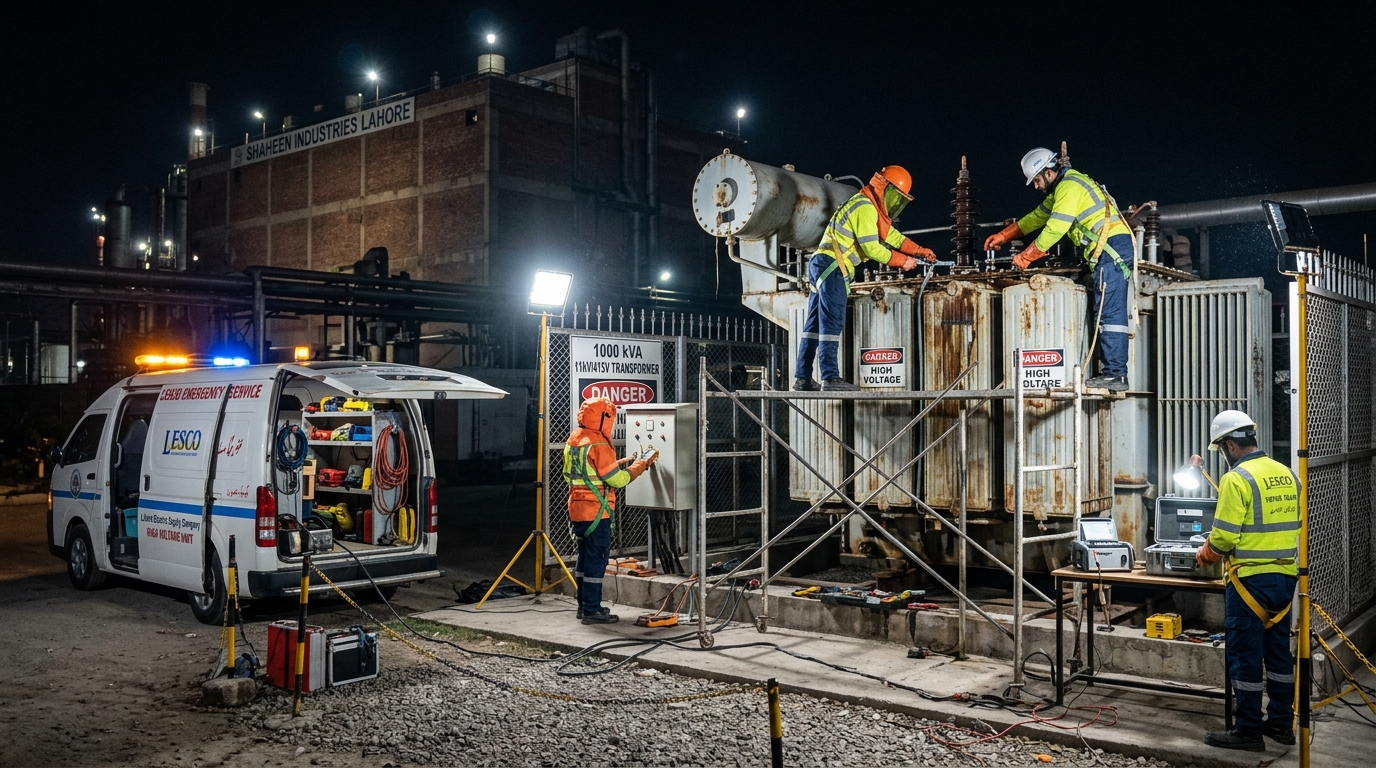 Emergency 24-Hour Transformer Repair Van and Field Engineering Team in Lahore
